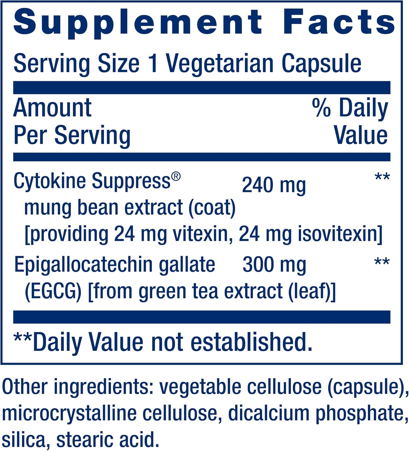 Life Extension Cytokine Suppress with EGCG, 30 Capsules - görsel 3