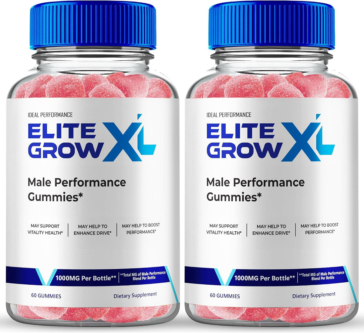 Elite Grow XL Gummies – Maximum Strength Performance Gummies for Men (2 Pack) - görsel 1