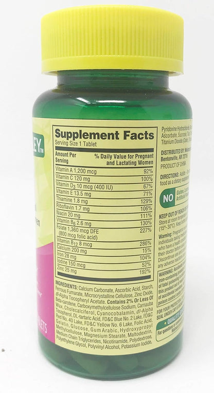 Spring Valley Prenatal Multivitamin Multimineral Twin Pack, 200 Tablets