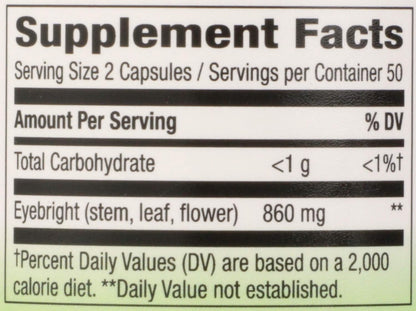 Nature's Way Eyebright, 100 Capsules
