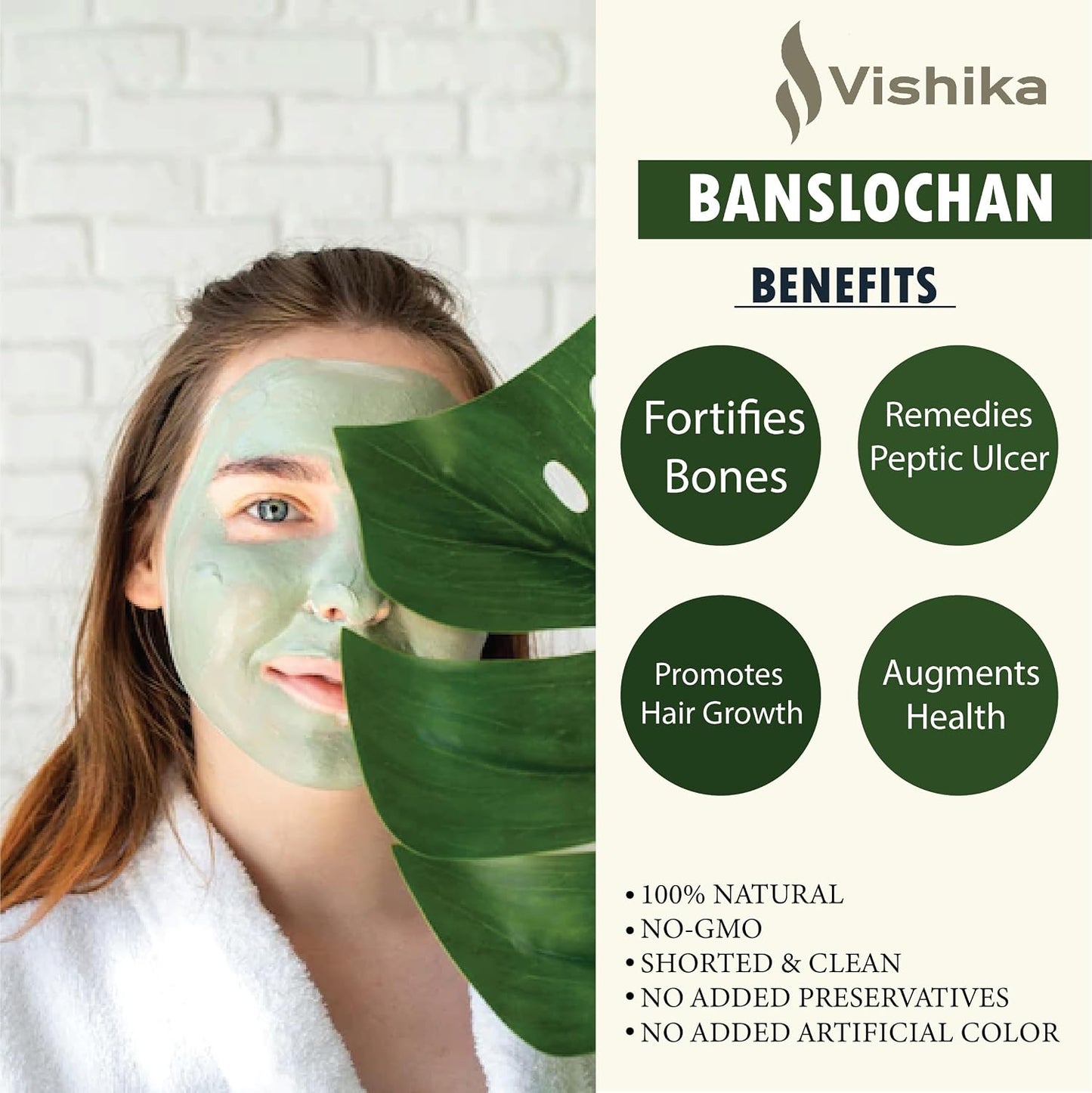 VISHIKA Banslochan Vanshlochan (Tabasheer) – 100% Pure Bamboo Manna for Bone and Hair Support – 100g - görsel 3