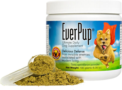 EverPup Dog Supplement, 720g – All-in-One Multivitamin with Glucosamine, Probiotics, and Antioxidants for Joint, Immune, and Digestive Support for All Ages