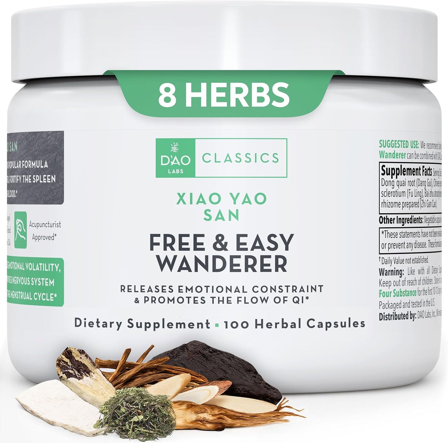 D'AO Labs Free & Easy Wanderer - Xiao Yao San Herbal Capsules (100 Count) - görsel 1