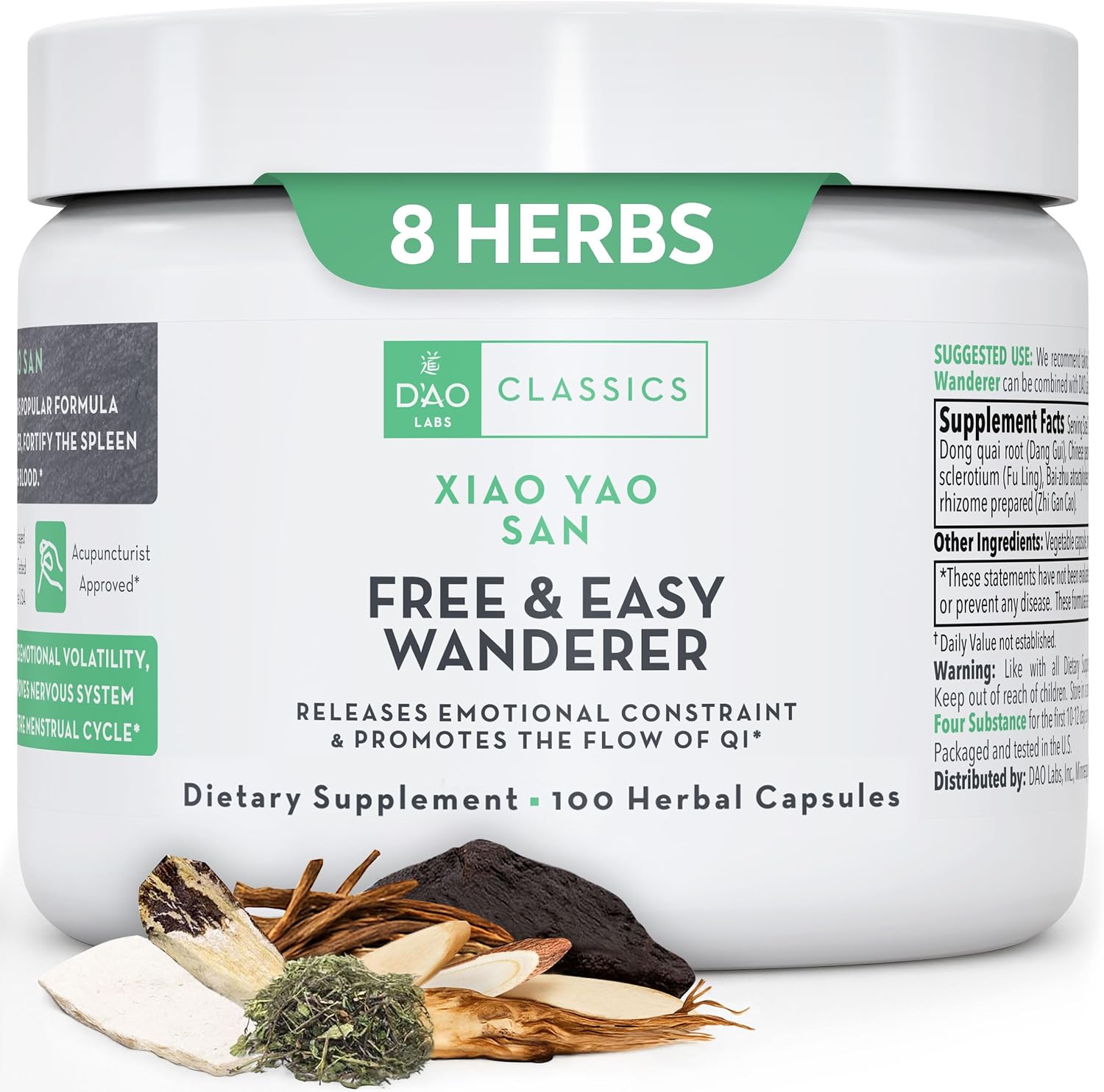 D'AO Labs Free & Easy Wanderer - Xiao Yao San Herbal Capsules (100 Count) - görsel 1
