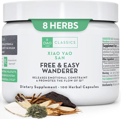 D'AO Labs Free & Easy Wanderer - Xiao Yao San Herbal Capsules (100 Count)
