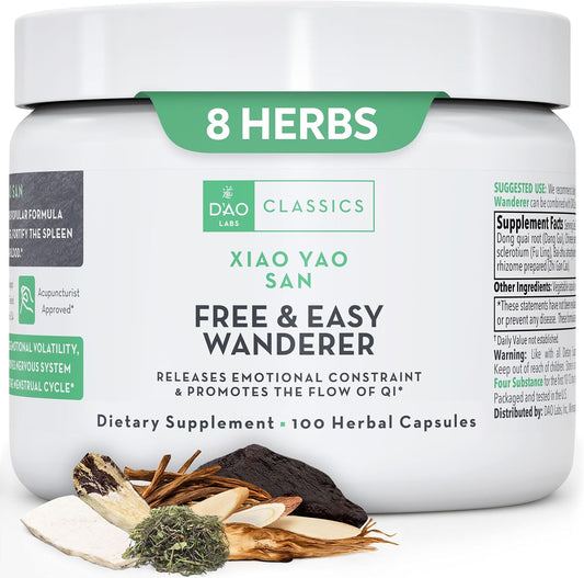 D'AO Labs Free & Easy Wanderer - Xiao Yao San Herbal Capsules (100 Count)