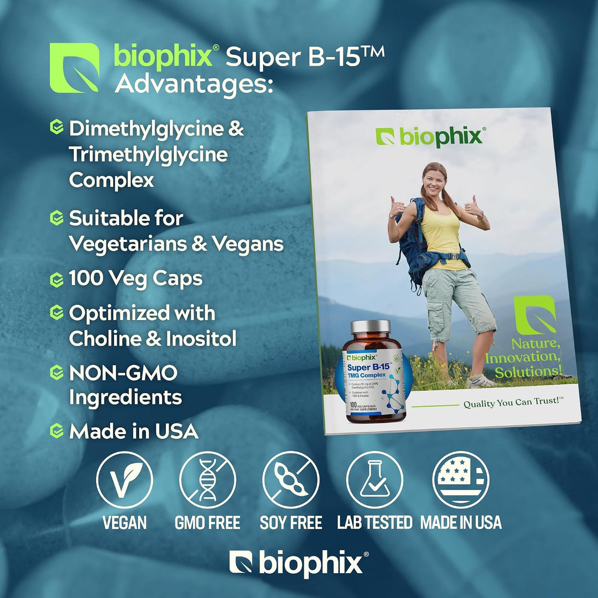 biophix Super B-15 100 Veggie Capsules - görsel 3