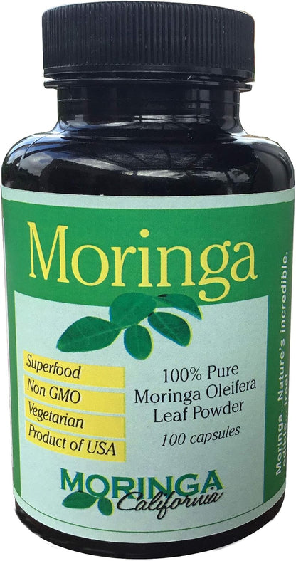 California Grown Moringa - 100 Capsules