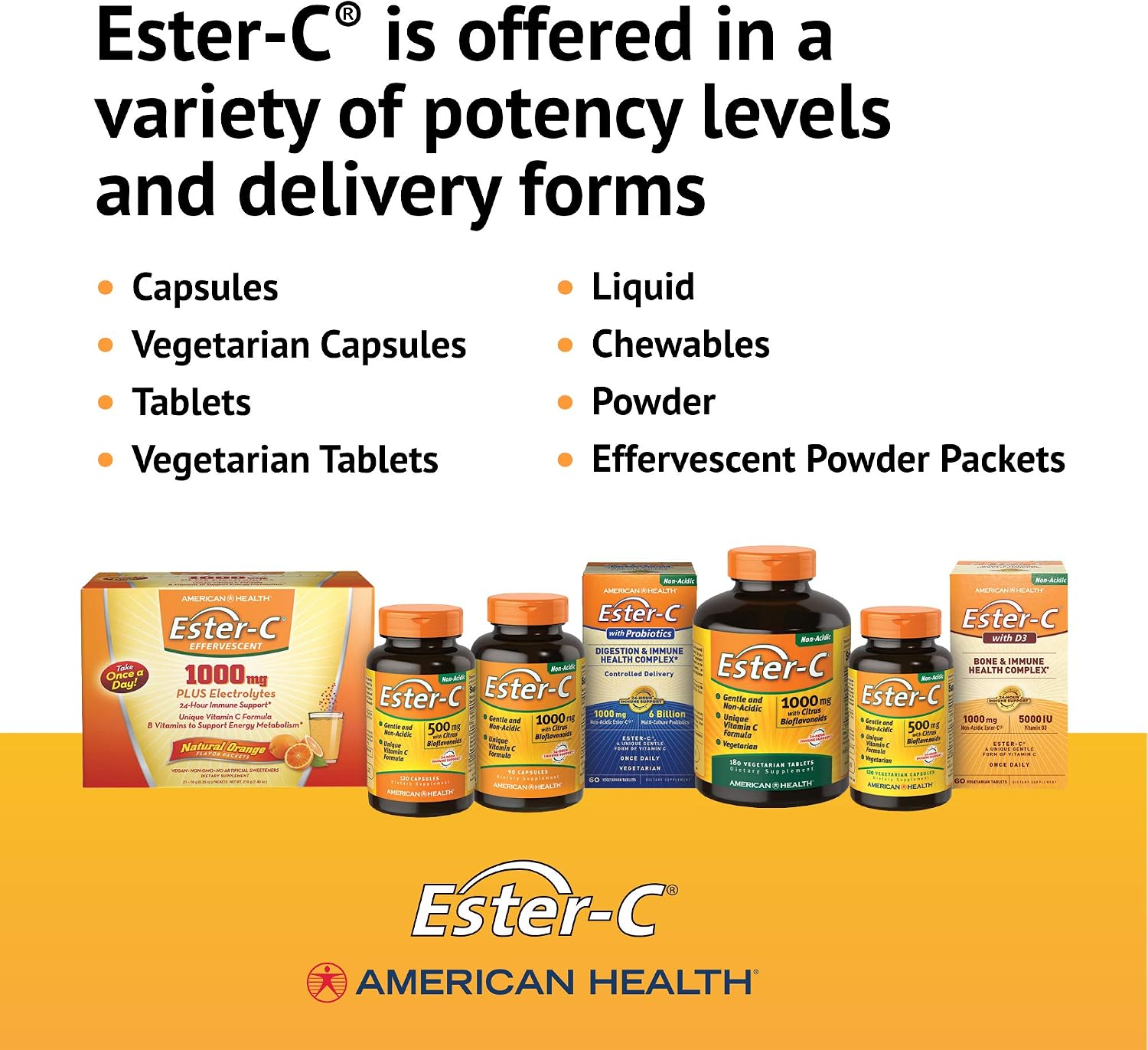 American Health Ester-C with Citrus Bioflavonoids, 500 mg, 240 Capsules - görsel 8