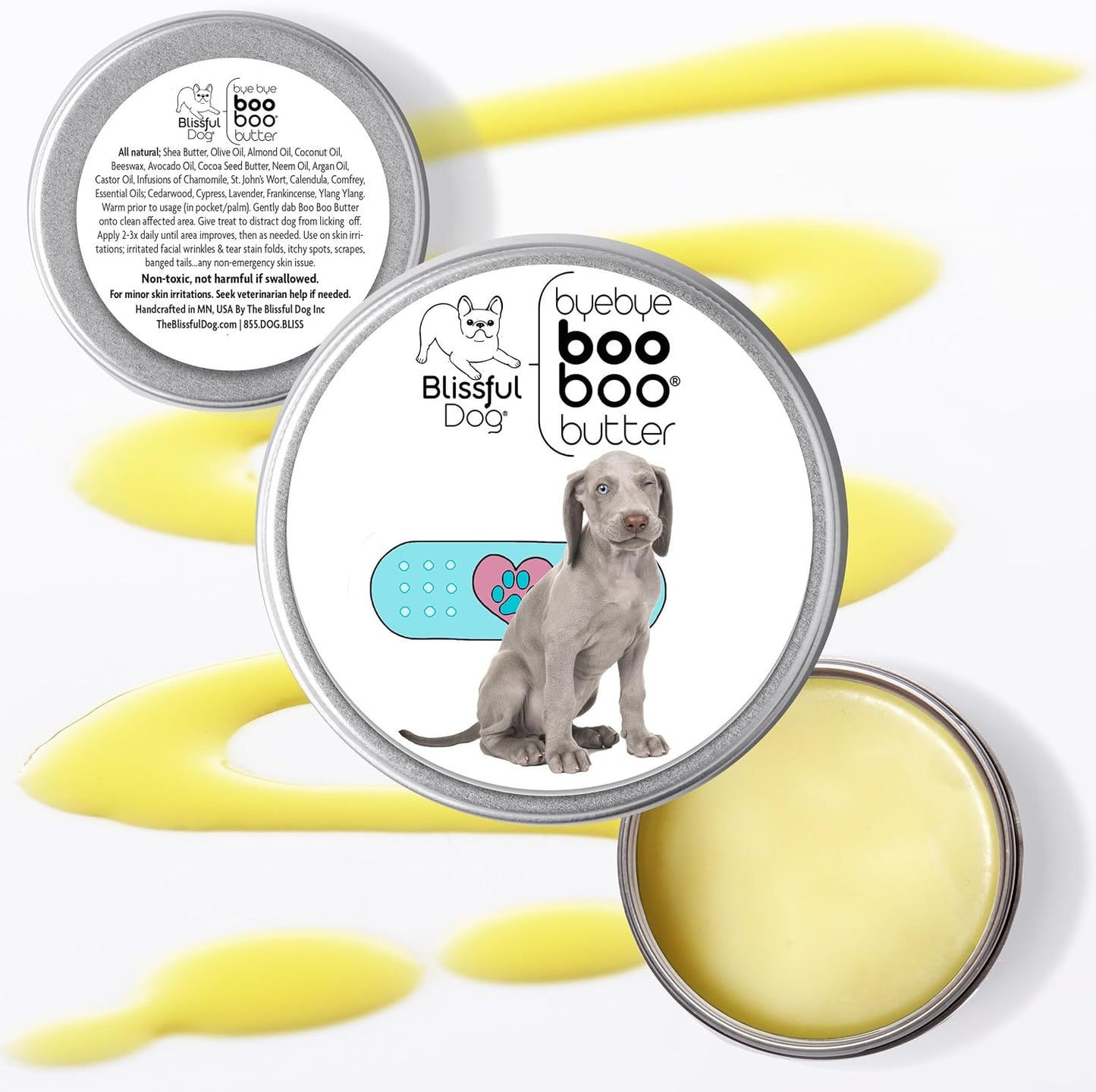 The Blissful Dog 28g Tin Weimaraner Booboo Butter - görsel 2
