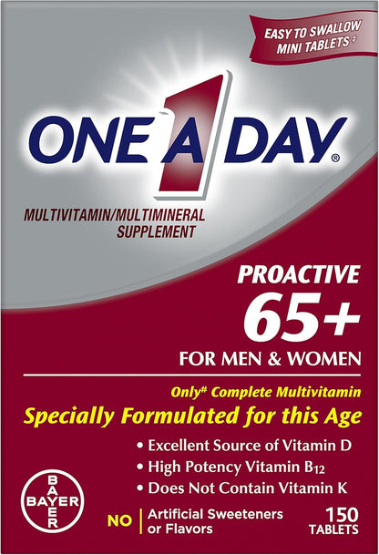 One A Day Proactive 65+ Multivitamin for Men & Women, 150 Tablets