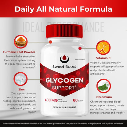 Sweet Boost Capsules – SweetBoost Glycogen Support (3 Pack)