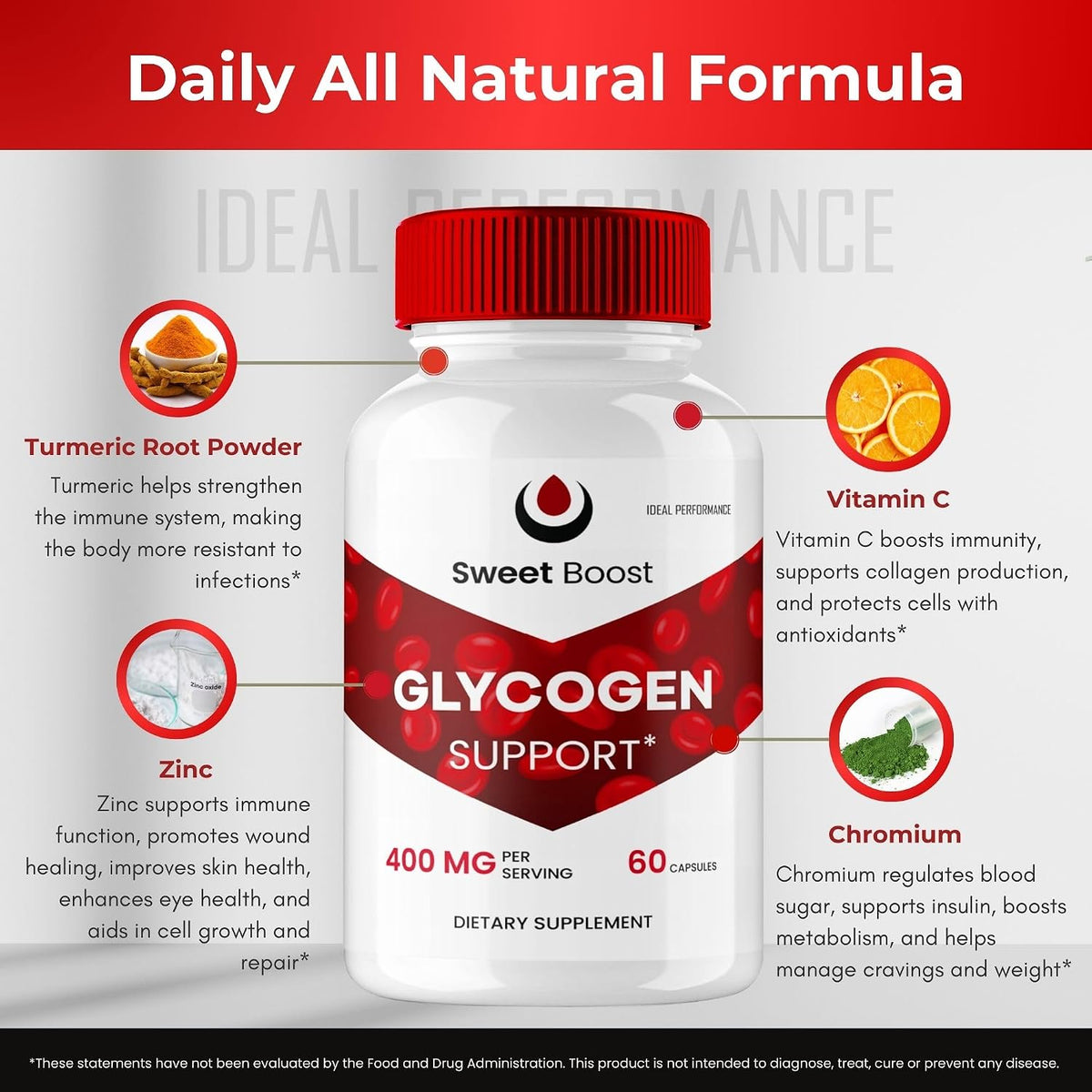 Sweet Boost Glycogen Support Capsules – Maximum Strength Advanced Formula (2 Pack) - görsel 7
