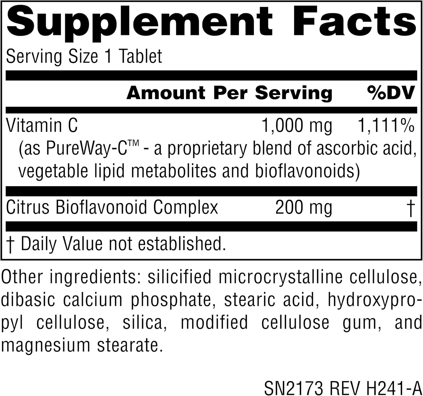 Source Naturals Metabolic C - Activated Vitamin C with PureWay-C - 1000 mg - 100 Tablets - görsel 2
