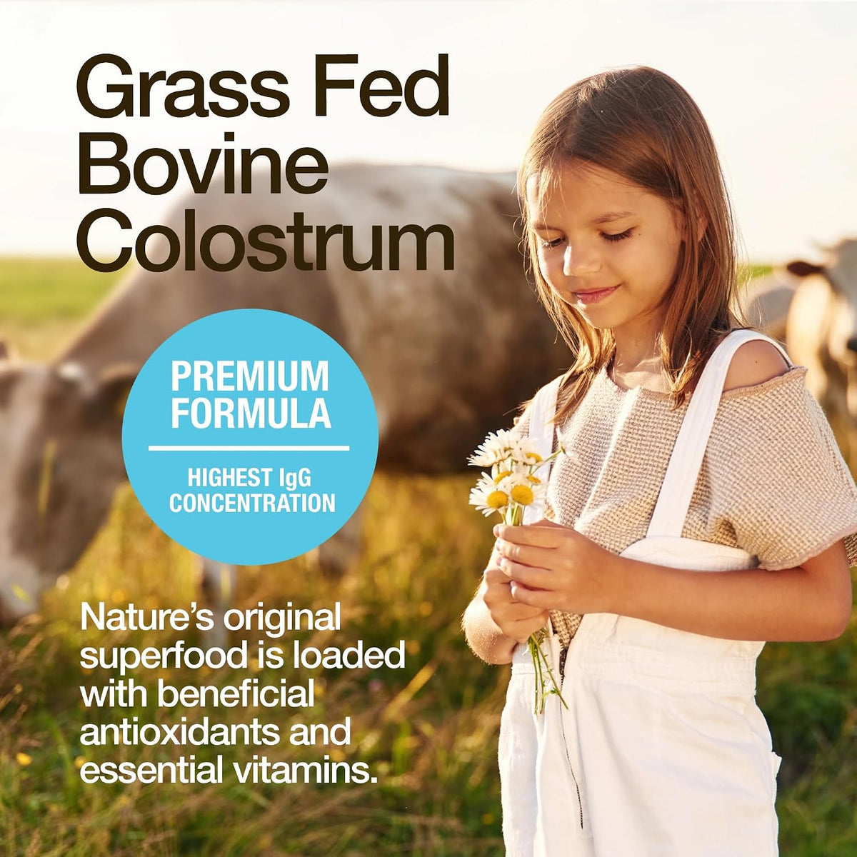 FeelGood Superfoods Bovine Colostrum Capsules – Gut Health and Immune Support – 2000mg Daily Serving – 60 Capsules - görsel 6