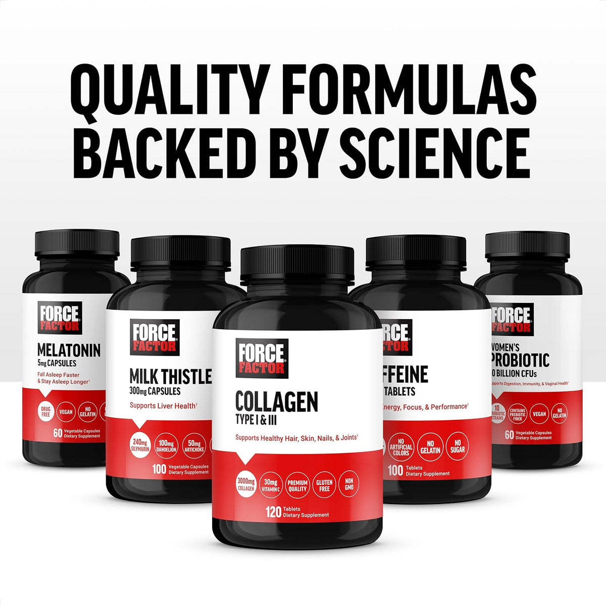 Force Factor Vitamin B Complex - 60 Vegetable Capsules - görsel 8