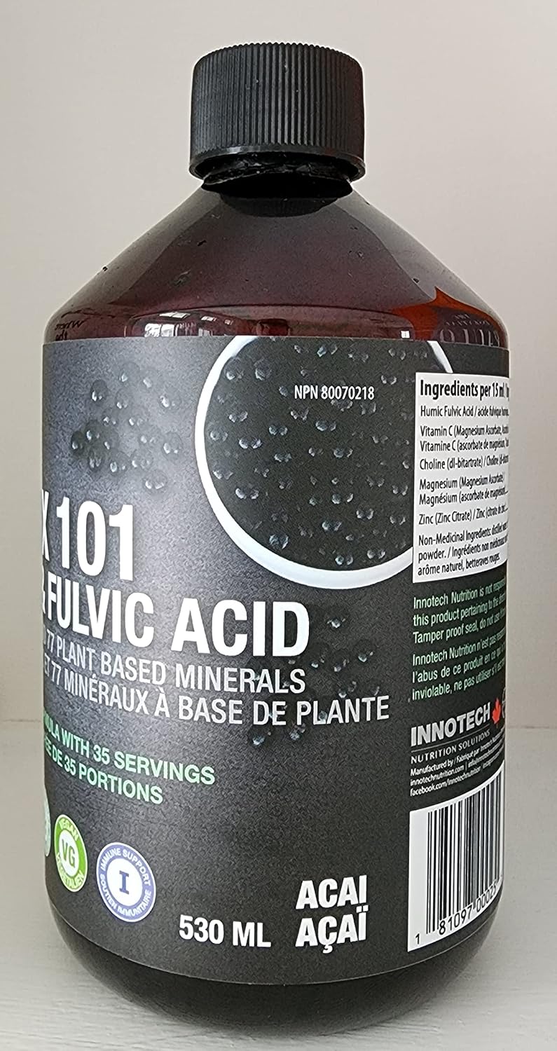 INNOTECH Nutrition: Detox 101 with Humic and Fulvic Acid, Acai, Green Tea - 500ml - görsel 5