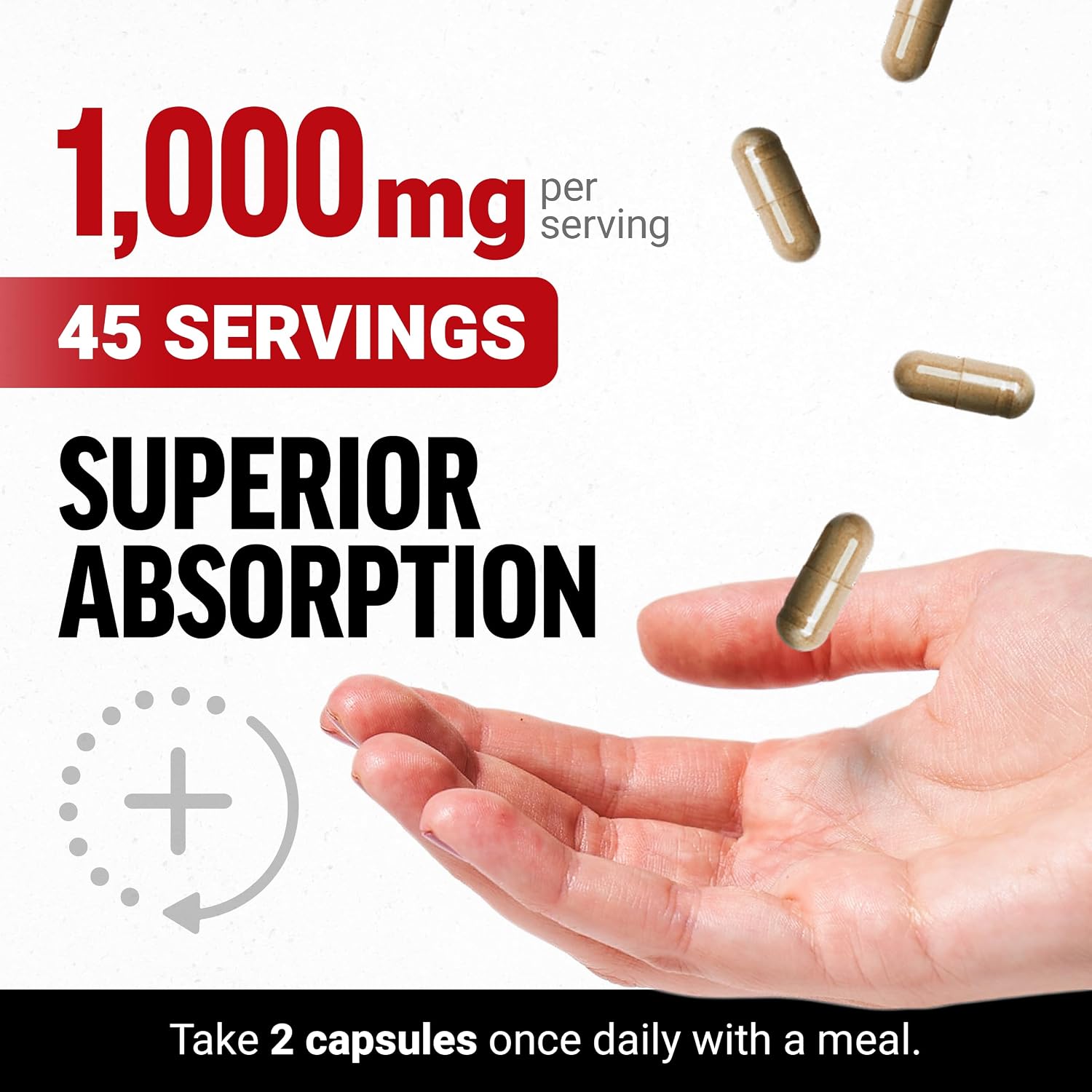 Force Factor Black Maca Root Supplement for Men, 1000mg with BioPerine, 90 Capsules - görsel 4