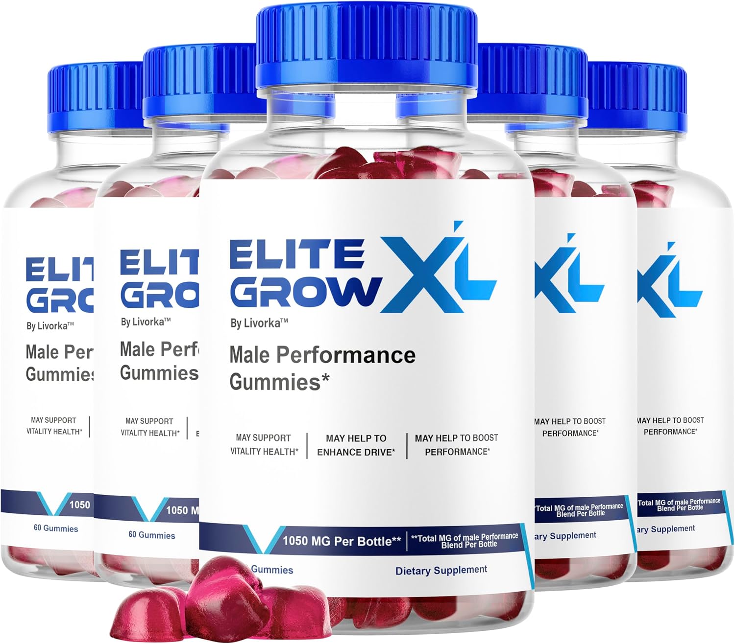 Elite Grow XL Gummies – Official Men's Multivitamin Supplement (300 Gummies, 5-Month Supply) - görsel 1