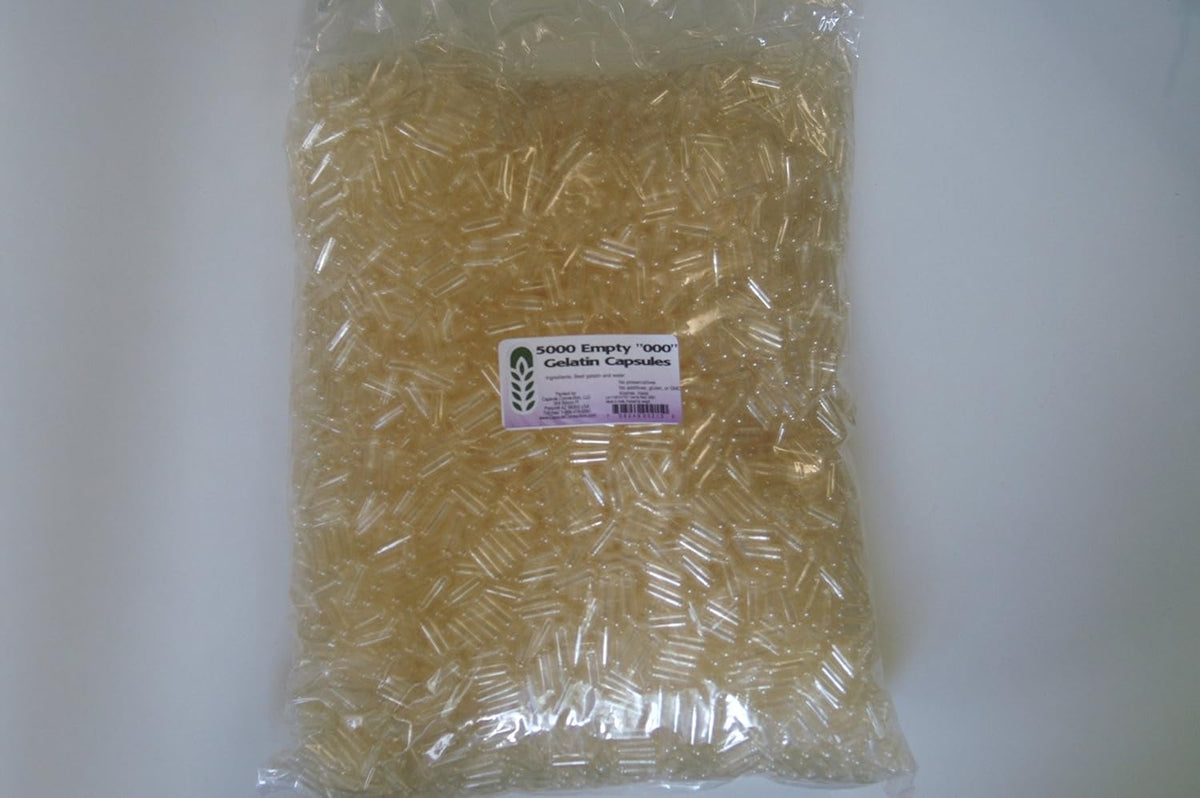 Capsule Connection 5000 Empty 000 Gelatine Capsules (Largest Size) - görsel 1