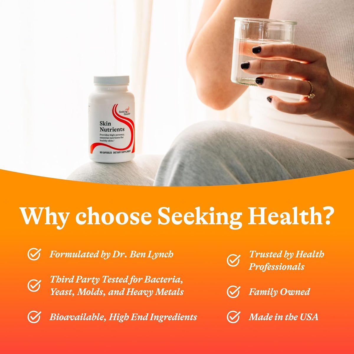 Seeking Health Skin Nutrients - Multivitamin Support for Healthy Skin (90 Capsules) - görsel 6