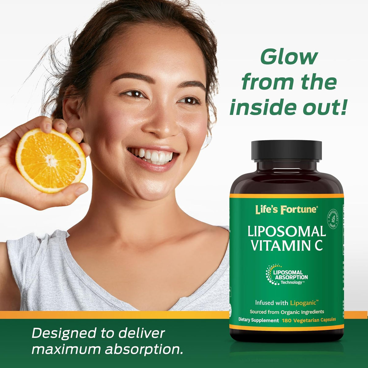 Life's Fortune Liposomal Vitamin C 2100 mg – 180 Capsules - görsel 7
