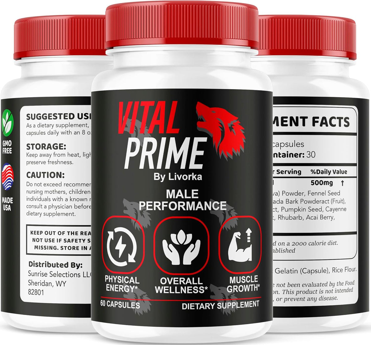 Vital Prime for Men, Advanced Formula, Dietary Supplement Support Capsules for 5 Months, Pack of 5 - görsel 8
