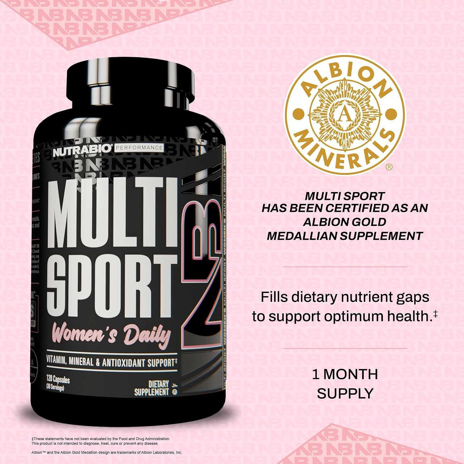 NutraBio Multisport for Women - Multivitamin with 33 Vitamins, Minerals & Micronutrients for Athletic Performance, Energy & Metabolism - görsel 7