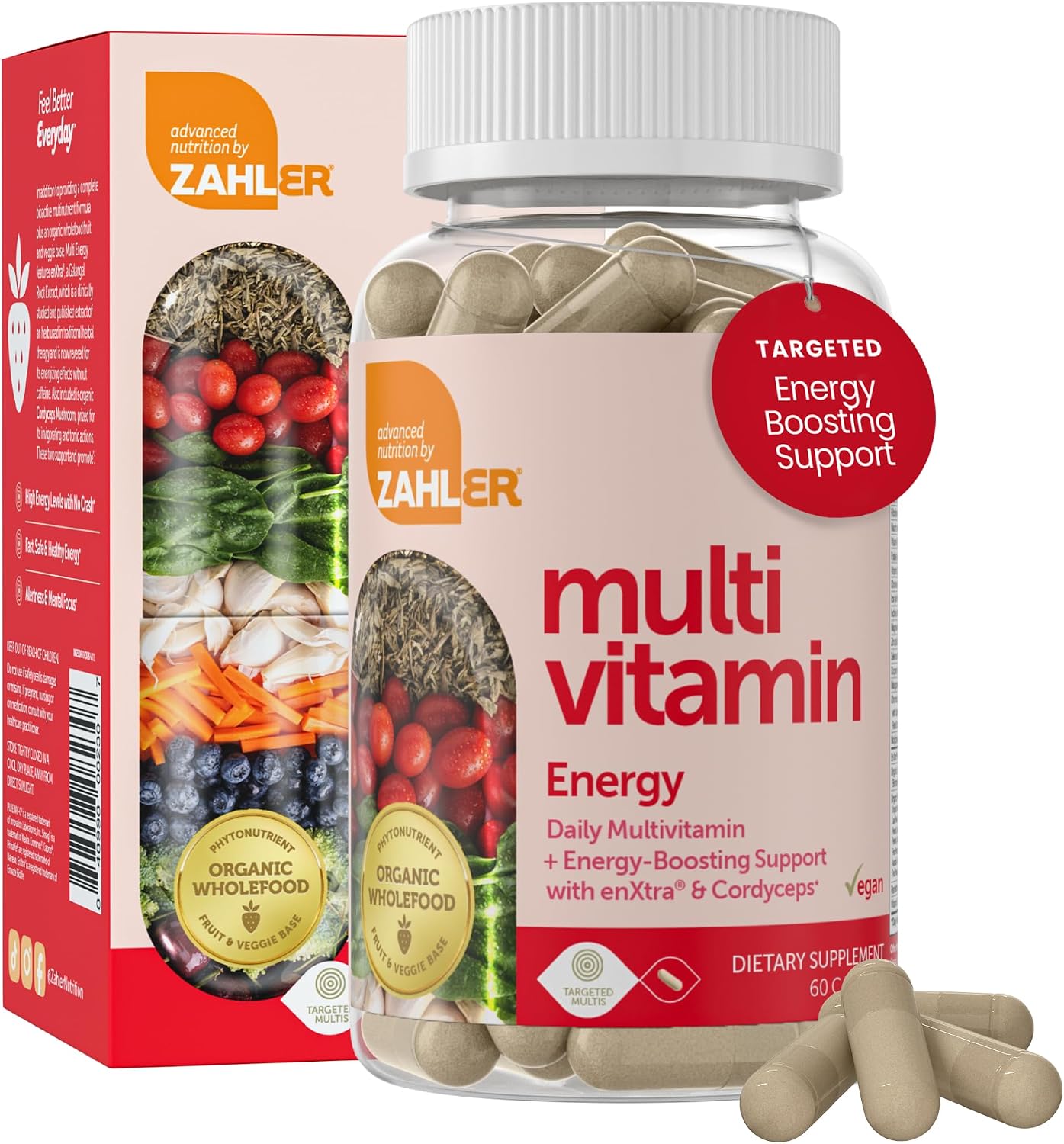 Zahler Daily Multivitamin for Women & Men – Energy Formula (60 Capsules) - görsel 2