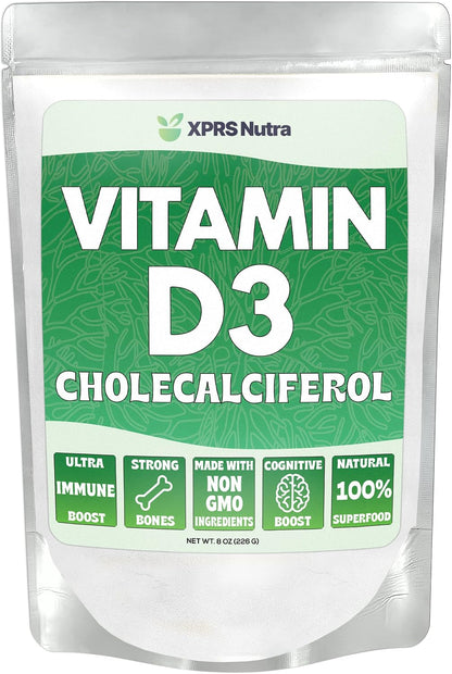 XPRS Nutra Vitamin D3 Powder (Cholecalciferol) - Unflavoured, 113 g