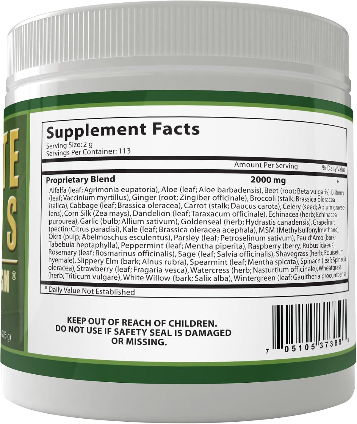Daily Health Ultimate Greens Powder - Immune Support, Vegan-Friendly, Alkalising Superfood Drink, Non-GM, Gluten & Soya-free, 227 g (8 oz) (3 Pack) - görsel 8