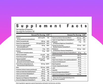 Seeking Health Optimal Prenatal – with Vitamin B12, L-Methylfolate & Choline – Vegetarian Food Supplement for Maternal Health – 240 Capsules