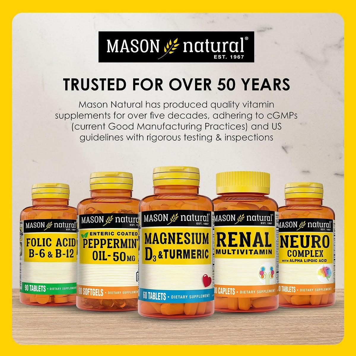 MASON NATURAL Ultra B-100 Complex - 300 Tablets (Pack of 3) - görsel 7