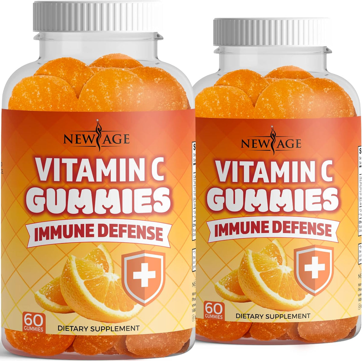 NEW AGE Vitamin C Gummies - Orange Flavour - 120 Gummies - görsel 1