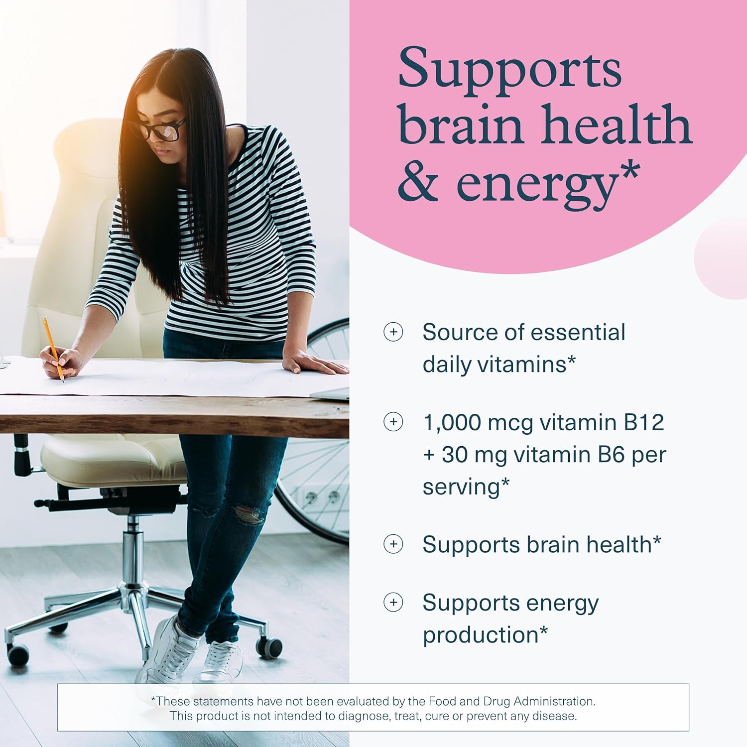 Youtheory B12B6 – Vitamin B12 & B6 Supplement for Mood, Nervous System & Metabolism Support – 60 Capsules - görsel 3
