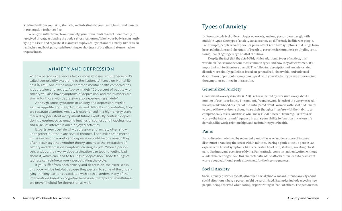 Anxiety Workbook for Women: Relieve Anxious Thoughts and Find Calm - görsel 5