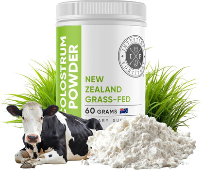 Intestinal Fortitude Boosted Colostrum Superfood Food Supplement - Grass-Fed New Zealand Bovine Colostrum, Gold Kiwifruit, Manuka Honey, 150g