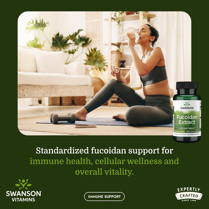 Swanson Maximum Strength Fucoidan Extract Immune Support - 500 mg, 60 Vegan Capsules