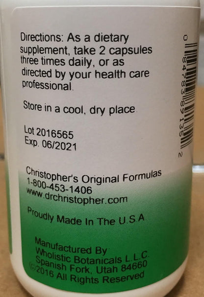 Dr Christopher's Prostate Plus - Saw Palmetto Herbal Supplement - 100 Capsules