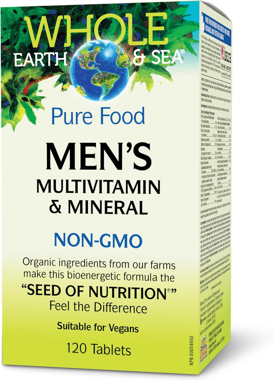 Natural Factors Whole Earth & Sea Men's Multivitamin and Mineral – 120 Tablets - görsel 1