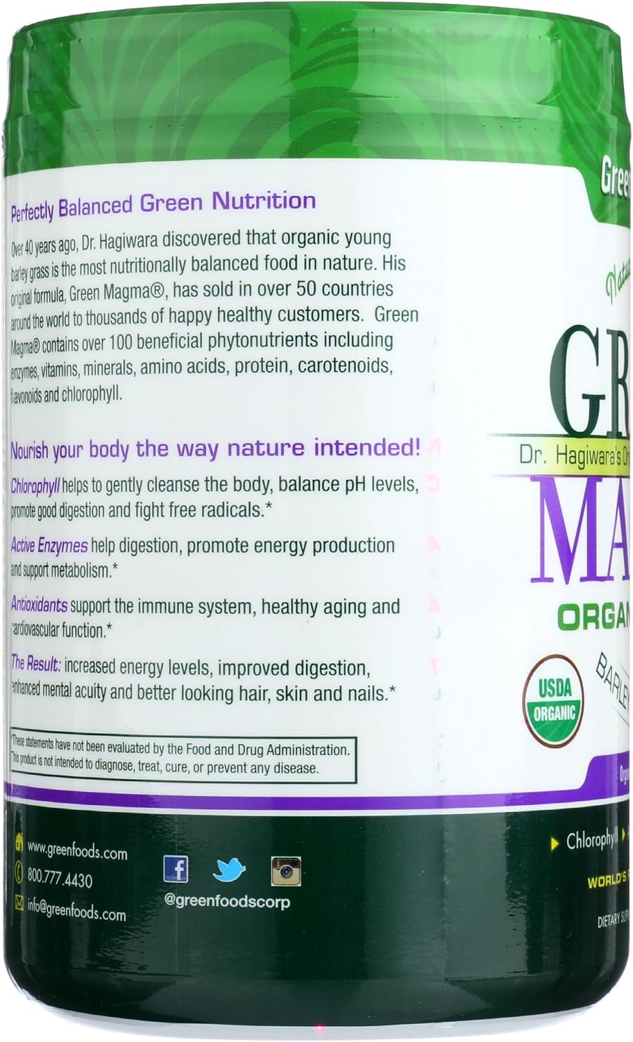 GREEN FOODS Organic Green Magma Economy Size, 300g - görsel 5