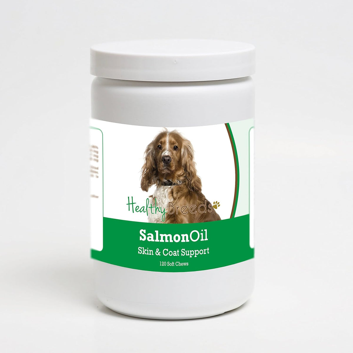Healthy Breeds English Cocker Spaniel Salmon Oil Soft Chews, 120 Count - görsel 1