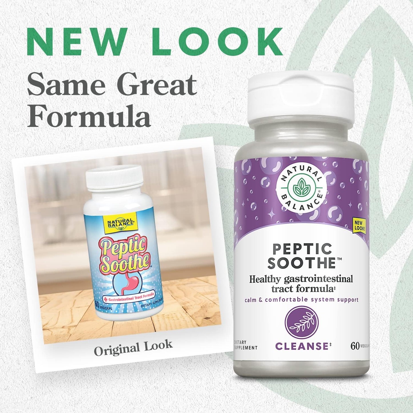 Natural Balance Peptic Soothe | Gastrointestinal Formula for Healthy Digestion Support | with Zinc Carnosine, L-Glutamine & Mastic Gum | 60 VegCaps - görsel 2
