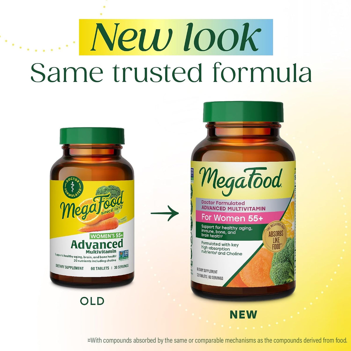 MegaFood Multi for Women 55+ - Multivitamin for Health and Vitality - 60 Tablets - görsel 2