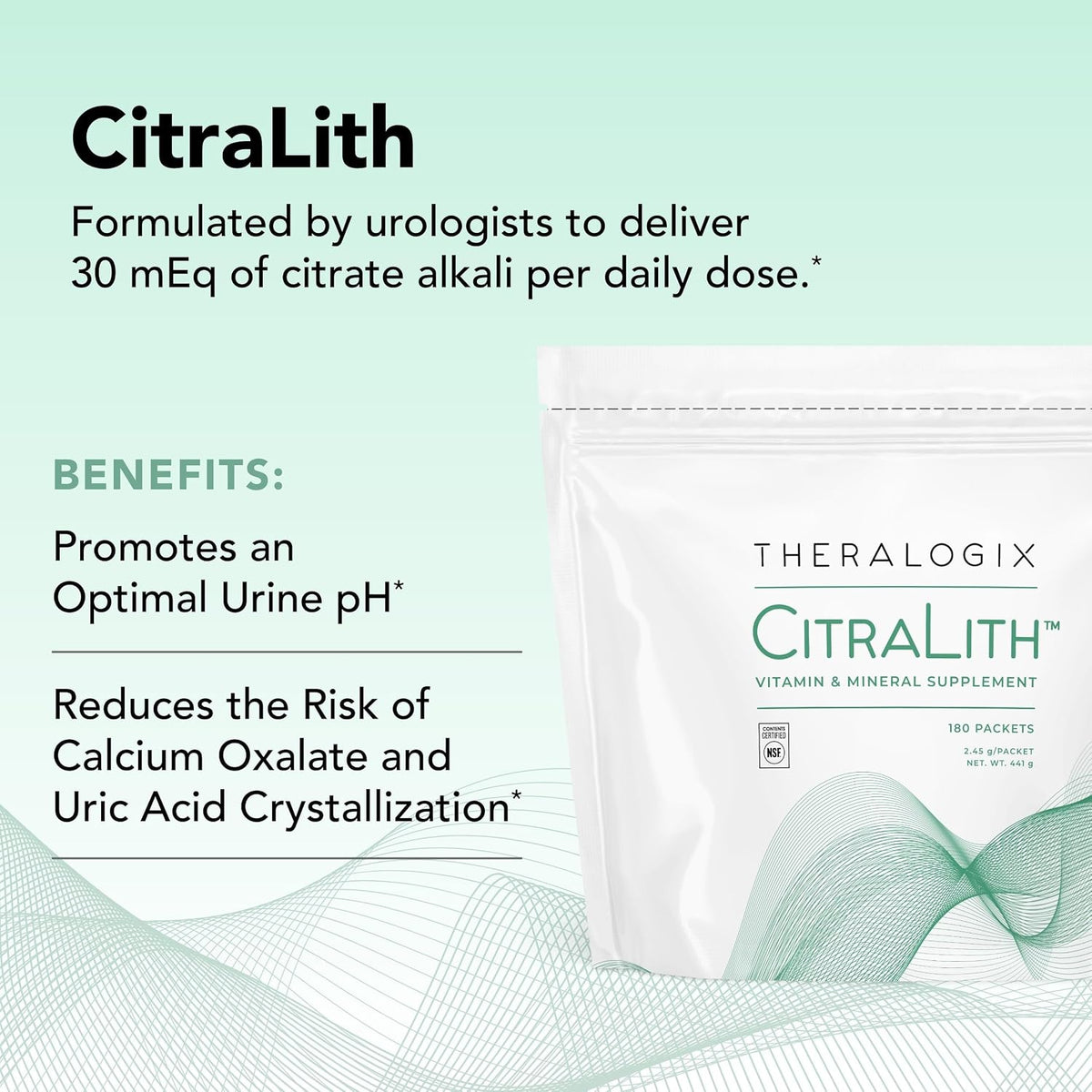 Theralogix CitraLith – Vitamin & Mineral Food Supplement for Kidney Health – 90-Day Supply (180 Packets) - görsel 3