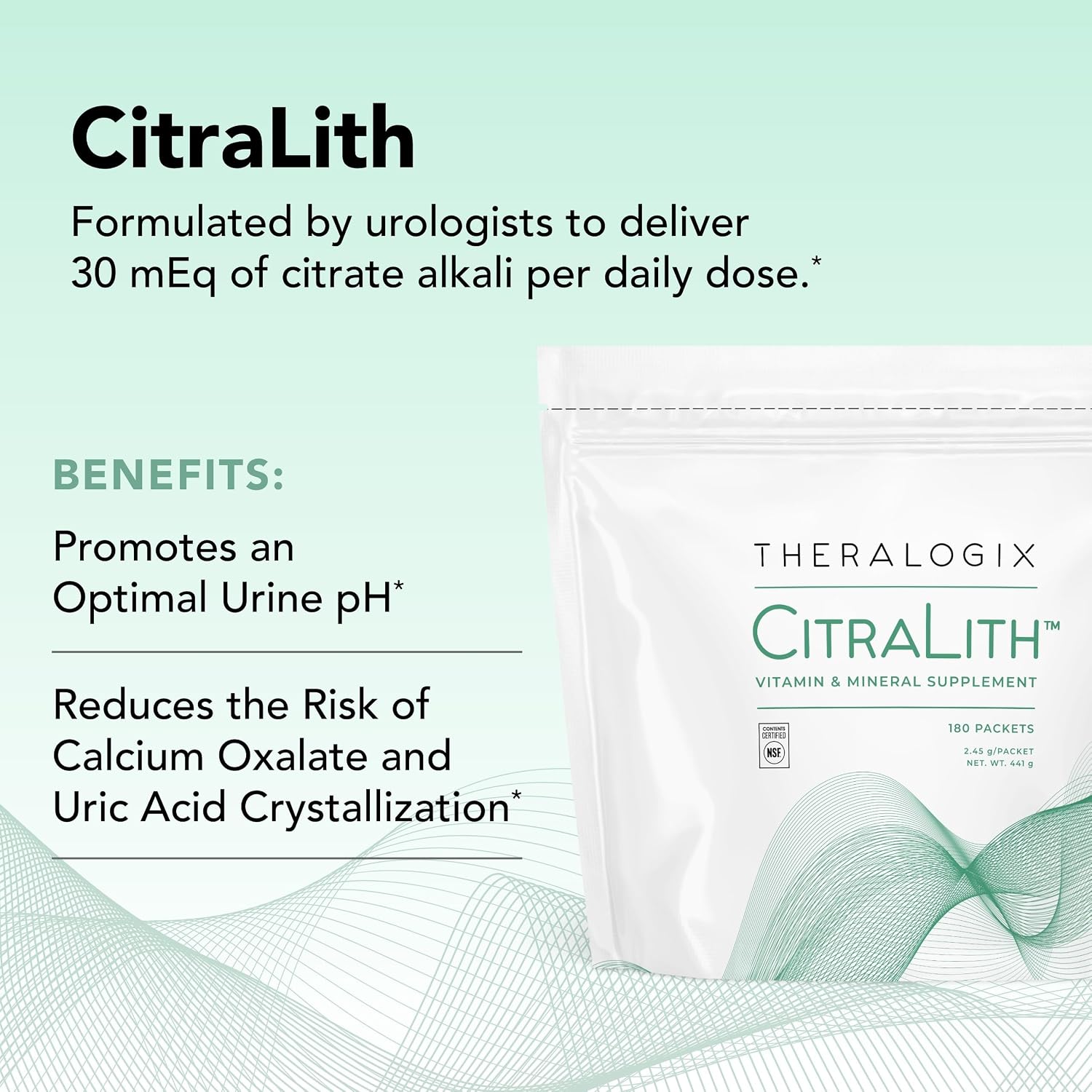 Theralogix CitraLith – Vitamin & Mineral Food Supplement for Kidney Health – 90-Day Supply (180 Packets) - görsel 3