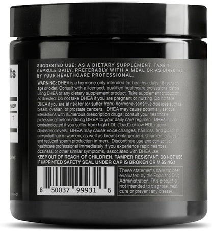 Toniiq Ultra High Strength DHEA 25mg Supplement – 99%+ Purified Micronised DHEA for Men and Women – 180 Capsules