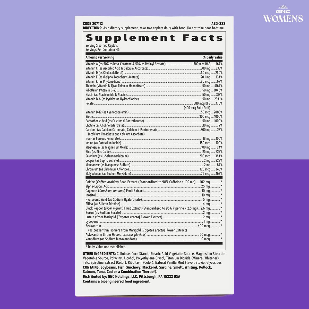 GNC Women’s Energy and Metabolism Multivitamin - 90 Caplets - görsel 7