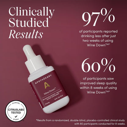 Apothékary Wine Down – Relaxation and Sleep Support Liquid Herbal Drops