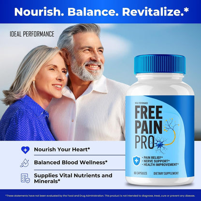 Free Pain Pro Capsules - Maximum Strength All-Natural Formula Health Support Supplement (1 Pack)